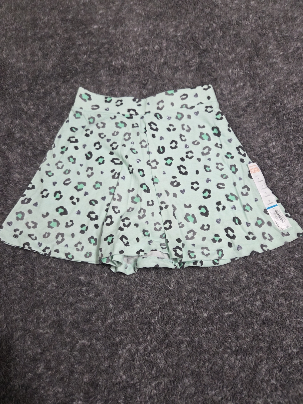 jumping beans Mint Green Leopard Print Skort